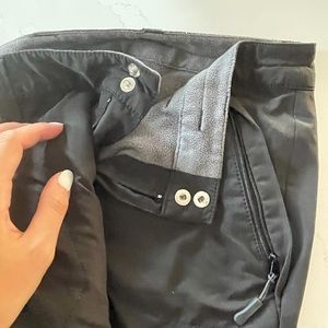 Eddie Bauer fleece lined black snow pants